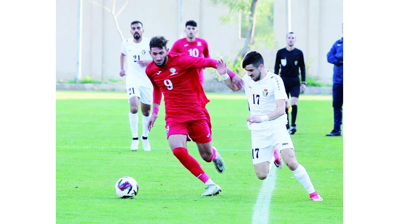 التعادل الإيجابي يحسم مواجهة المنتخب الاولمبي ونظيره الفلسطيني